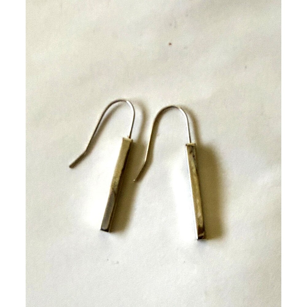 Sterling Silver 925 Bar Drop Dangle Earring